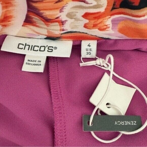 CHICO’S Zenergy 40th Anniversary Neema Fabric Golf Skort Size 4 NEW - Picture 8 of 11